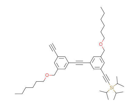 1-hexoxymethyl-3-[1-(3-hexoxymethyl-5-ethynylphenyl)ethynyl]-5-[(triisopropylsilyl)ethynyl]benzene