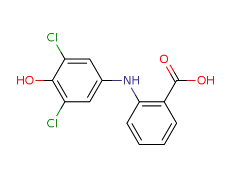 Molecular Structure of 851961-83-6 (Benzoic  acid,  2-[(3,5-dichloro-4-hydroxyphenyl)amino]-)