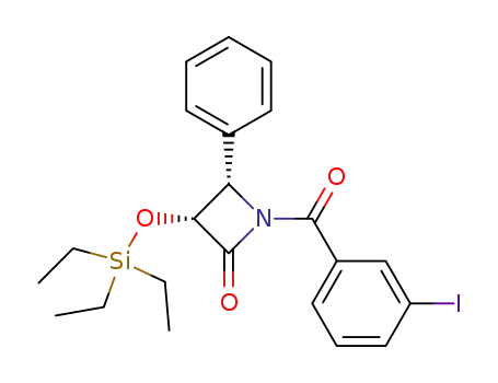 (3R,4S)-1-(3-iodobenzoyl)-3-triethylsilyloxy-4-phenylazetidin-2-one
