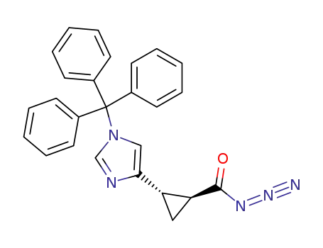Cyclopropanecarbonyl azide, 2-[1-(triphenylmethyl)-1H-imidazol-4-yl]-,
(1S,2S)-