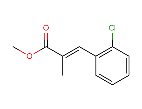 2-Propenoic acid, 3-(2-chlorophenyl)-2-methyl-, methyl ester, (2E)-