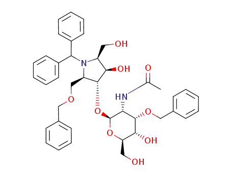 N-[(2R,3R,4S,5S,6R)-2-((2R,3R,4R,5S)-1-Benzhydryl-2-benzyloxymethyl-4-hydroxy-5-hydroxymethyl-pyrrolidin-3-yloxy)-4-benzyloxy-5-hydroxy-6-hydroxymethyl-tetrahydro-pyran-3-yl]-acetamide