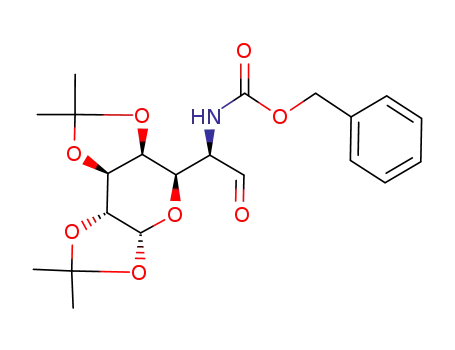 6-(Benzyloxycarbonylamino)-6-deoxy-1,2:3,4-di-O-isopropylidene-β-L-glycero-D-galacto-heptodialdo-1,5-pyranose