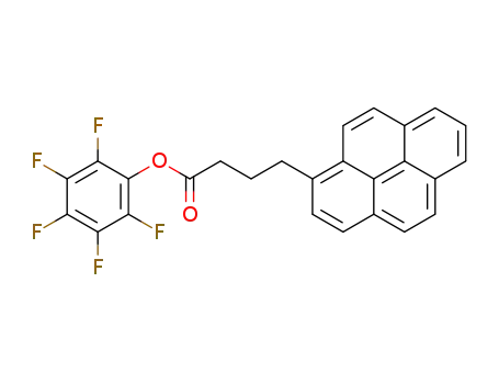 Molecular Structure of 143039-32-1 (1-Pyrenebutanoic acid, pentafluorophenyl ester)