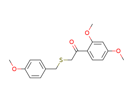 Ethanone, 1-(2,4-dimethoxyphenyl)-2-[[(4-methoxyphenyl)methyl]thio]-