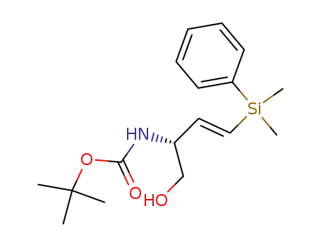N-[(1R)-1-((1E)-3-methyl-3-phenyl-3-silabut-1-enyl)-2-hydroxyethyl](tert-butoxy)carboxamide