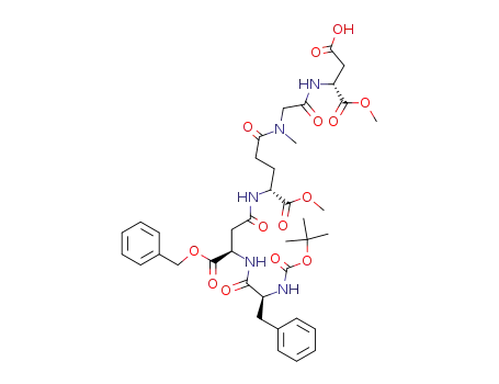 (2S)-N-(tert-butoxycarbonyl)phenylalanyl-[α-benzyl (2R)-aspartyl]-β-[α-methyl (2R)-glutamyl]-γ-sarcosyl-[α-methyl (2R)-aspartate] triester