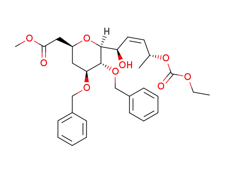 (1R,4R)-1-[2,3-di-O-benzyl-4,6-dideoxy-6-(methoxycarbonyl)-D-gluco-β-C-pyranosyl]-4-O-(ethoxycarbonyl)pent-2-ene-1,4-diol