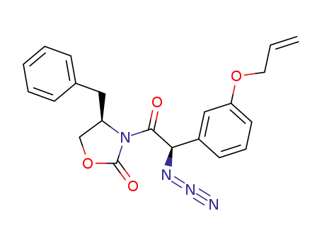 (2R,4R)-3-<2-azido-2-<3-(allyloxy)phenyl>-1-oxoethyl>-4-(phenylmethyl)-2-oxazolidinone