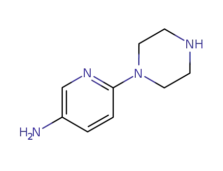 Molecular Structure of 119285-06-2 (3-Pyridinamine,6-(1-piperazinyl)-(9CI))