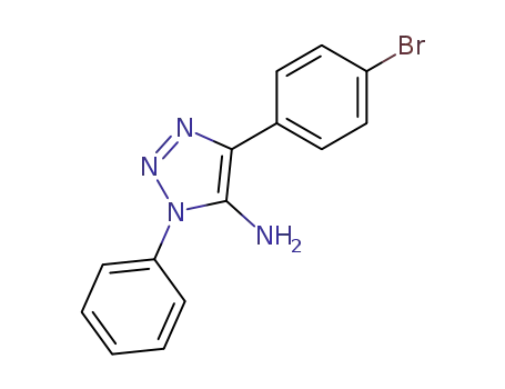 Molecular Structure of 126158-51-8 (1H-1,2,3-Triazol-5-aMine, 4-(4-broMophenyl)-1-phenyl-)