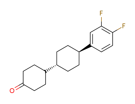 Molecular Structure of 147622-85-3 (4-[4-trans-(3,4-Diflourphenyl)-cyclohexyl]-cyclohexanon)