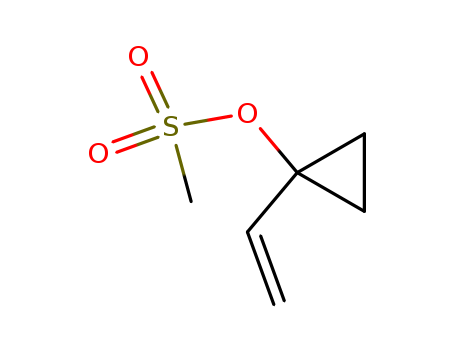 Molecular Structure of 136964-21-1 (Cyclopropanol, 1-ethenyl-, methanesulfonate)