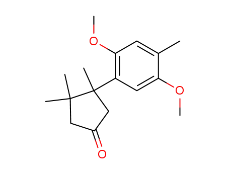 Cyclopentanone, 3-(2,5-dimethoxy-4-methylphenyl)-3,4,4-trimethyl-