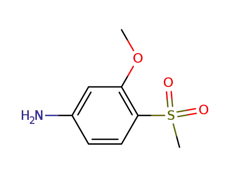 Molecular Structure of 75259-31-3 (4-Methanesulfonyl-3-Methoxyaniline)