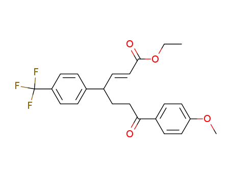 2-Heptenoic acid,
7-(4-methoxyphenyl)-7-oxo-4-[4-(trifluoromethyl)phenyl]-, ethyl ester,
(2E)-