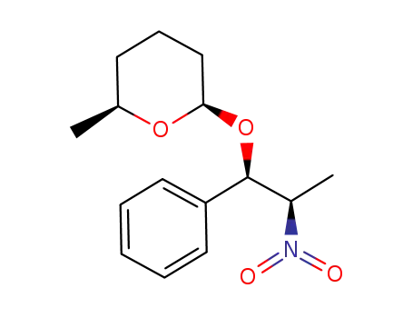 2H-Pyran, tetrahydro-2-methyl-6-[(1R,2R)-2-nitro-1-phenylpropoxy]-,
(2S,6R)-