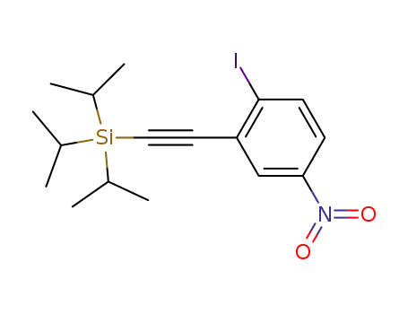 Silane, [(2-iodo-5-nitrophenyl)ethynyl]tris(1-methylethyl)-