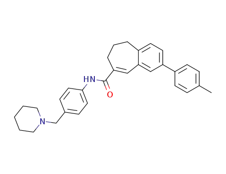 2-[(4-methyl)phenyl]-N-{4-[(piperidin-1-yl)methyl]phenyl}-6,7-dihydro-5H-benzo[7]annulene-8-carboxamide