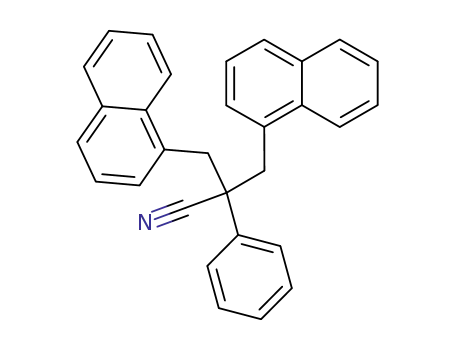 3-(1-naphthyl)-2-(1-naphthylmethyl)-2-phenylpropanenitrile