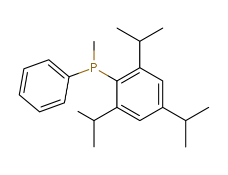 Molecular Structure of 104108-09-0 (Phosphine, methylphenyl[2,4,6-tris(1-methylethyl)phenyl]-)