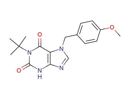 1H-Purine-2,6-dione,
1-(1,1-dimethylethyl)-3,7-dihydro-7-[(4-methoxyphenyl)methyl]-