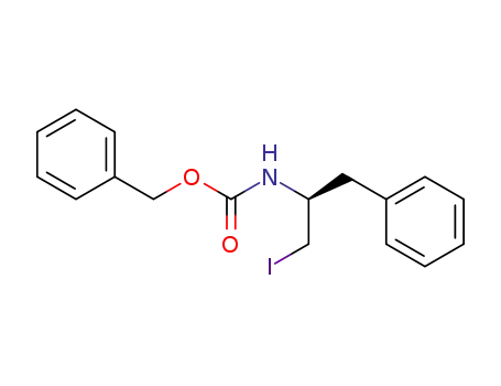 Molecular Structure of 154484-05-6 ((S)-2-benzyloxycarbonylamino-1-iodo-3-phenylpropane)