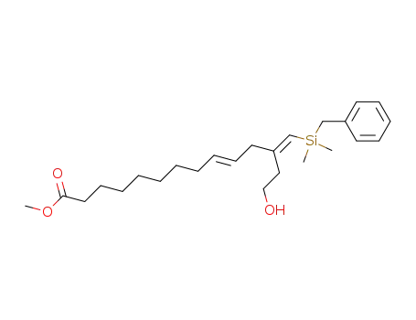 13-(benzyldimethylsilyl)-12-(2-hydroxyethyl)-9,12-tridecadienoic acid methyl ester