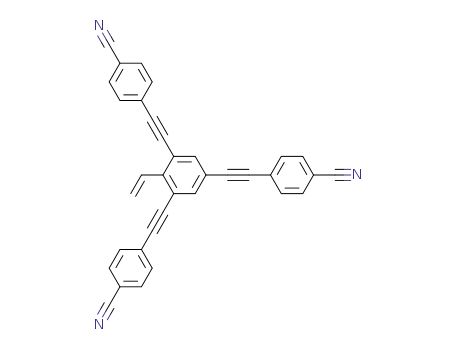 Molecular Structure of 246247-22-3 (2,4,6-tris(4-ethynylbenzonitrile)styrene)