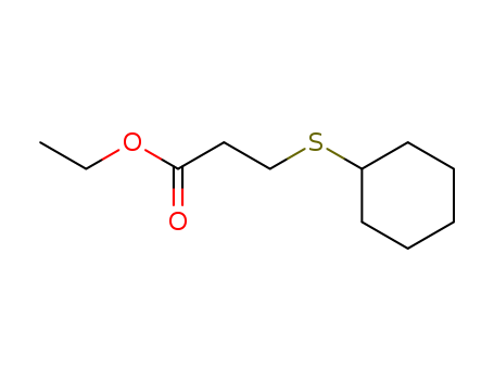 Propanoicacid,3-(cyclohexylthio)-,ethylester