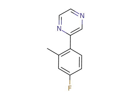 Molecular Structure of 334476-87-8 (2-(4-fluoro-2-methylphenyl)pyrazine)