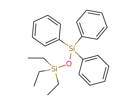 Molecular Structure of 18754-87-5 (Disiloxane, 1,1,1-triethyl-3,3,3-triphenyl-)