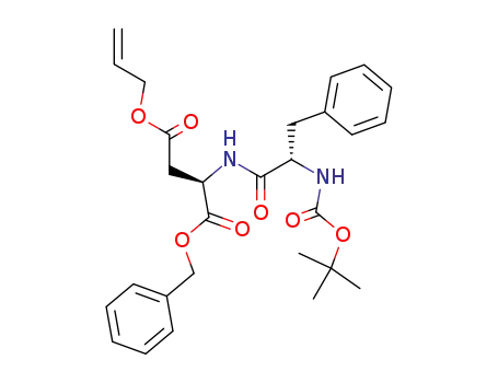 β-allyl α-benzyl (2S)-N-(tert-butoxycarbonyl)phenylalanyl-(2R)-aspartate diester