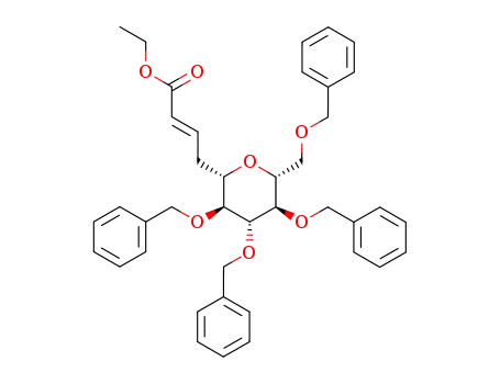 4-(2,3,4,6-tetra-O-benzyl-β-D-glucopyranos-1-yl)-but-2-enoic ethyl ester