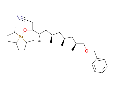 (4S,6R,8S,10S)-11-Benzyloxy-4,6,8,10-tetramethyl-3-triisopropylsilanyloxy-undecanenitrile