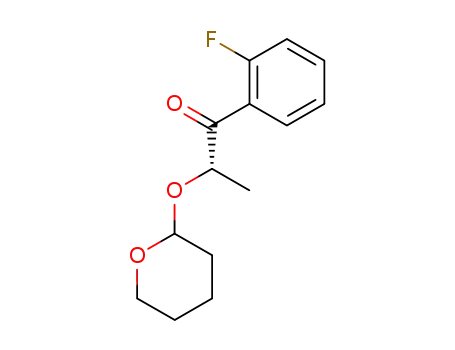(2S)-2'-fluoro-2-(3,4,5,6-tetrahydro-2H-pyran-2-yloxy)-propiophenone