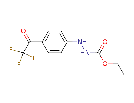 ethyl 2-(4-trifluoroacetylphenyl)hydrazinecarboxylate