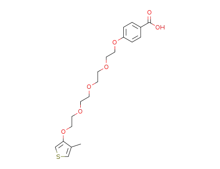 3-((4-(p-carboxyphenyl)tetraethoxy)oxy)-4-methylthiophene