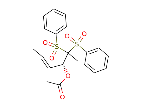 (2E,4R)-5,5-bis(phenylsulfonyl)-4-acetoxy-2-hexene
