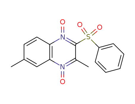 2-benzenesulfonyl-3,6-dimethyl-quinoxaline 1,4-dioxide
