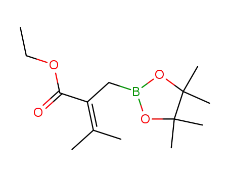 Ethyl 3-methyl-2-[(4,4,5,5-tetramethyl-1,3,2-dioxaborolan-2-yl)methyl]but-2-enoate