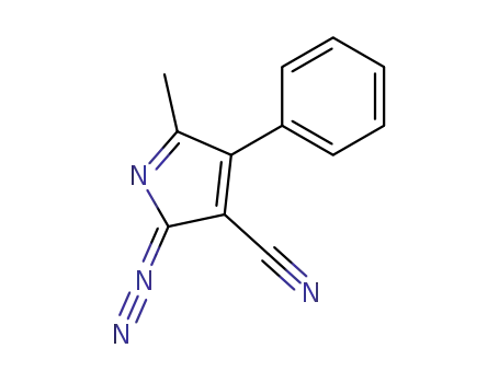 Molecular Structure of 258277-02-0 (2H-Pyrrole-3-carbonitrile, 2-diazo-5-methyl-4-phenyl-)