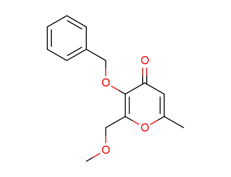 4H-Pyran-4-one, 2-(methoxymethyl)-6-methyl-3-(phenylmethoxy)-