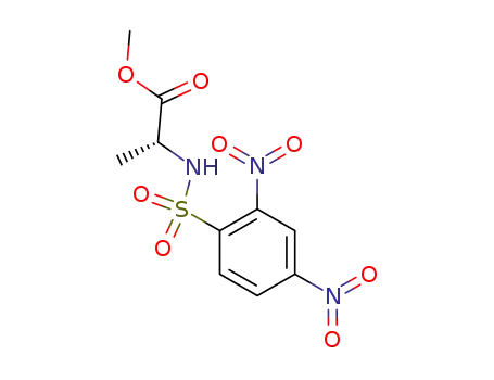Molecular Structure of 238405-91-9 (methyl N-[(2,4-dinitrophenyl)sulfonyl]-D-alaninate)