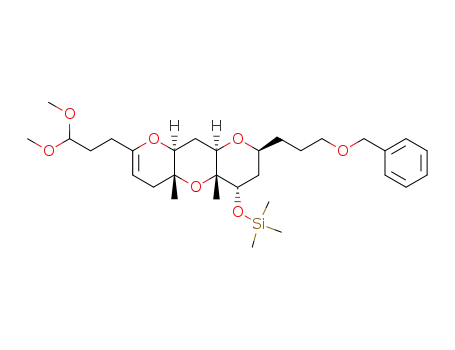 [(2S,4S,4aR,8aS,9aR,10aR)-2-(3-Benzyloxy-propyl)-7-(3,3-dimethoxy-propyl)-4a,10a-dimethyl-3,4,4a,5,8a,9,9a,10a-octahydro-2H-1,8,10-trioxa-anthracen-4-yloxy]-trimethyl-silane
