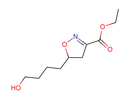 3-Isoxazolecarboxylic acid, 4,5-dihydro-5-(4-hydroxybutyl)-, ethyl ester