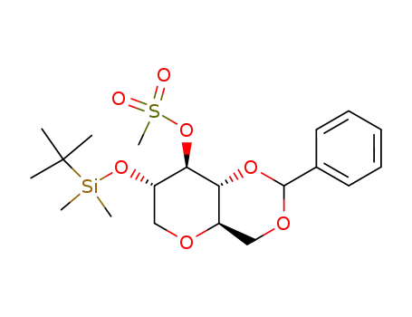 Methanesulfonic acid (4aR,7S,8S,8aR)-7-(tert-butyl-dimethyl-silanyloxy)-2-phenyl-hexahydro-pyrano[3,2-d][1,3]dioxin-8-yl ester