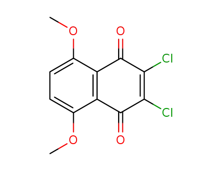 Molecular Structure of 36528-53-7 (2,3-dichloro-5,8-dimethoxynaphthalene-1,4-dione)