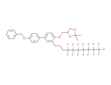 4-[4'-benzyloxy-3-(1H,1H,2H,2H,3H,3H-perfluorodecyl)biphenyl-4-yloxymethyl]-2,2-dimethyl-1,3-dioxolane