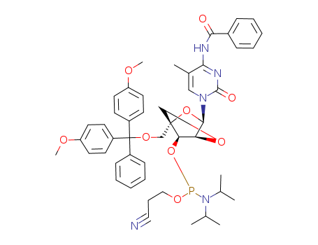 N4-Benzoyl-5'-O-(4,4'-dimethoxytrityl)-2'-O,4'-C-methylene-5-methylcytidine3'-O-[(2-cyanoethyl)(N,N-diisopropyl)]-phosphorramidite